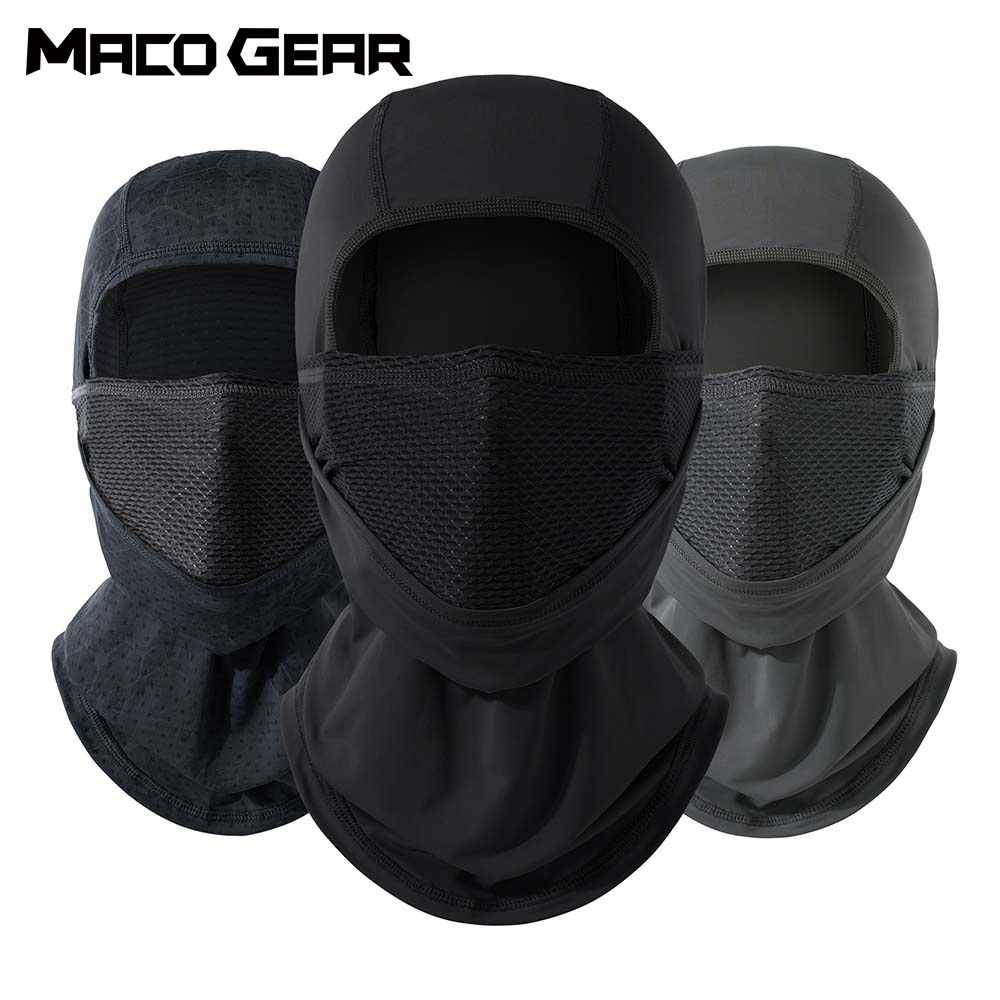 Mountain Biking Helmet Full Face - Summer Motorcycle Balaclava Breathable Full Face