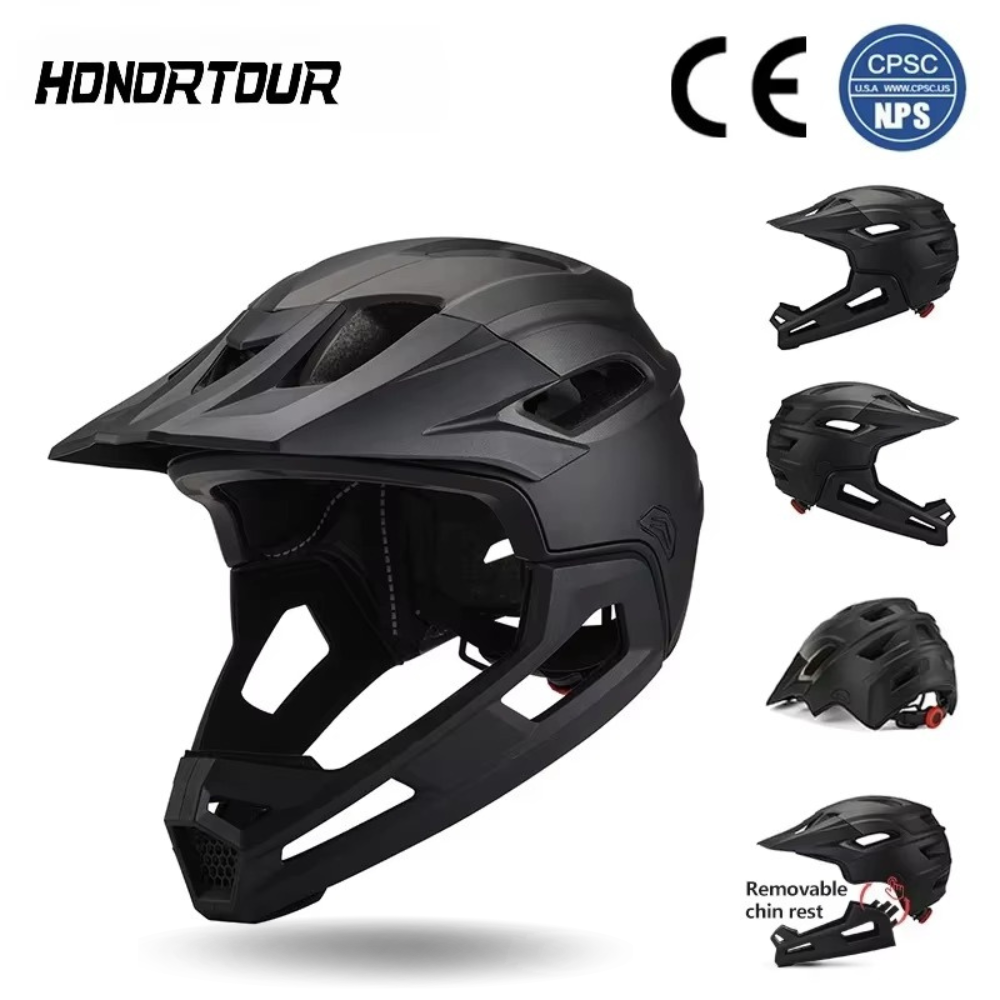 Mountain Biking Helmet Full Face - Eastinear Adult Mtb Helmet Bicycle Full