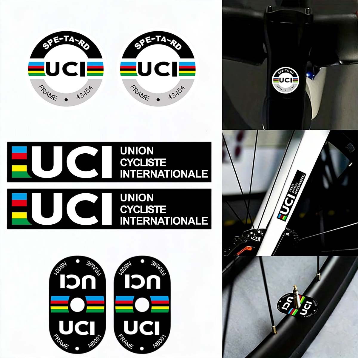 UCI Cycling Frame Stickers Dur - đánh giá và giá Mountain Biking Helmet