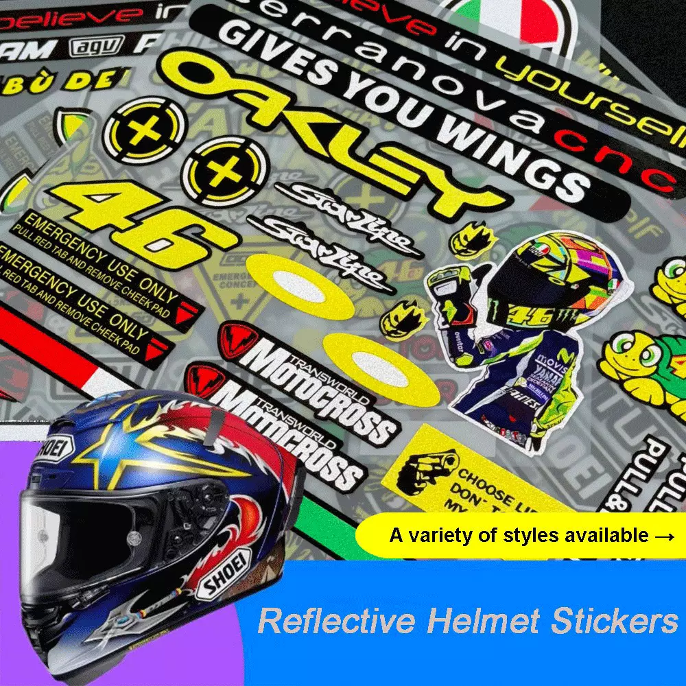Reflective Decor Stickers for  - đánh giá và giá Mountain Biking Helmet