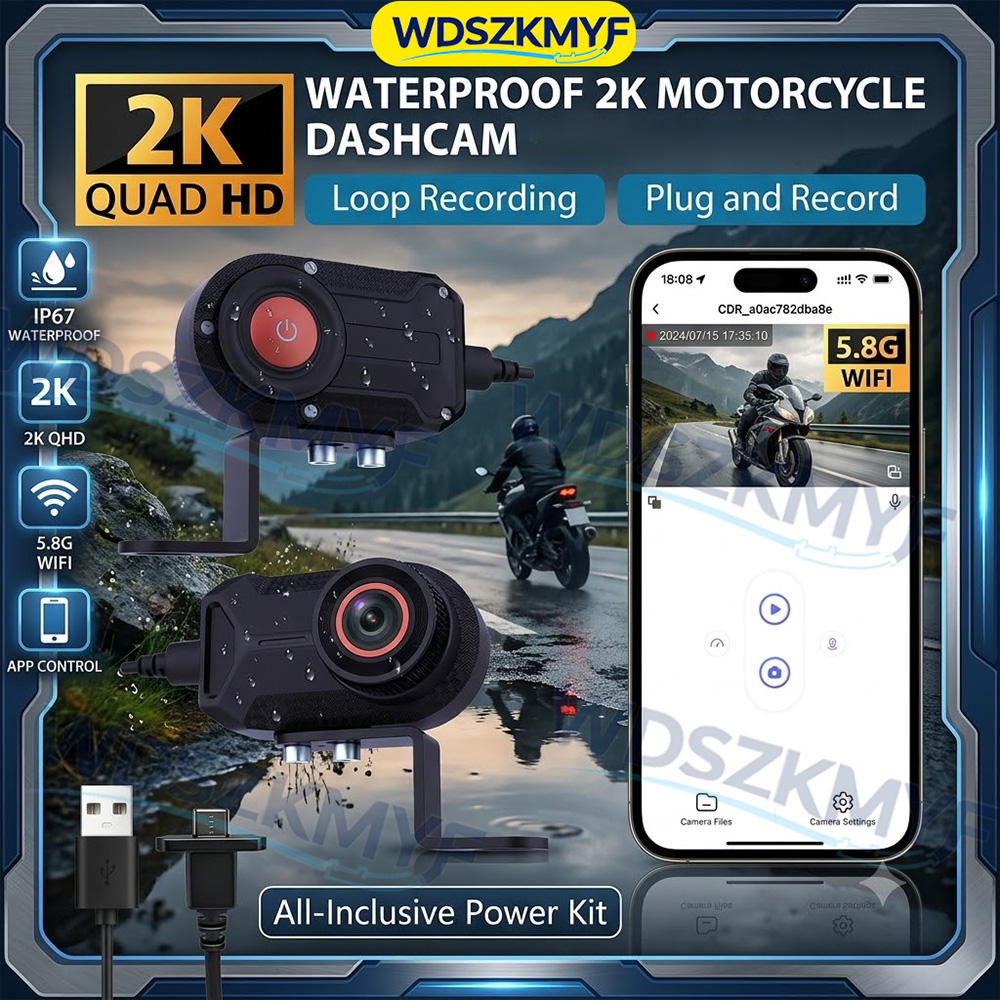 2K 30fps Motorcycle Dash Cam D - đánh giá và giá Mountain Biking Helmet